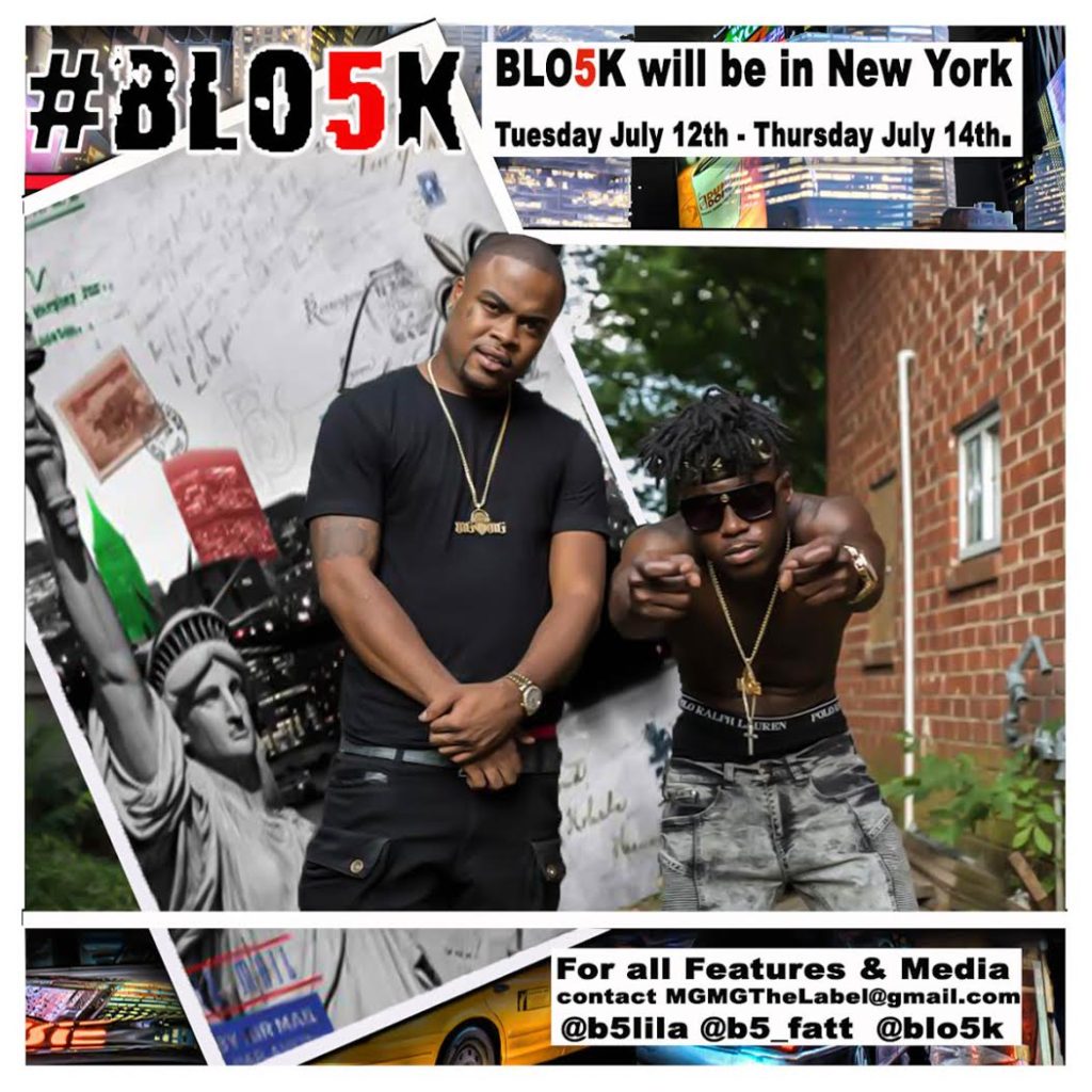 ATL’s Own Blo5k Will Be In New York Tuesday – Thursday (Contact For All Features & Media)!