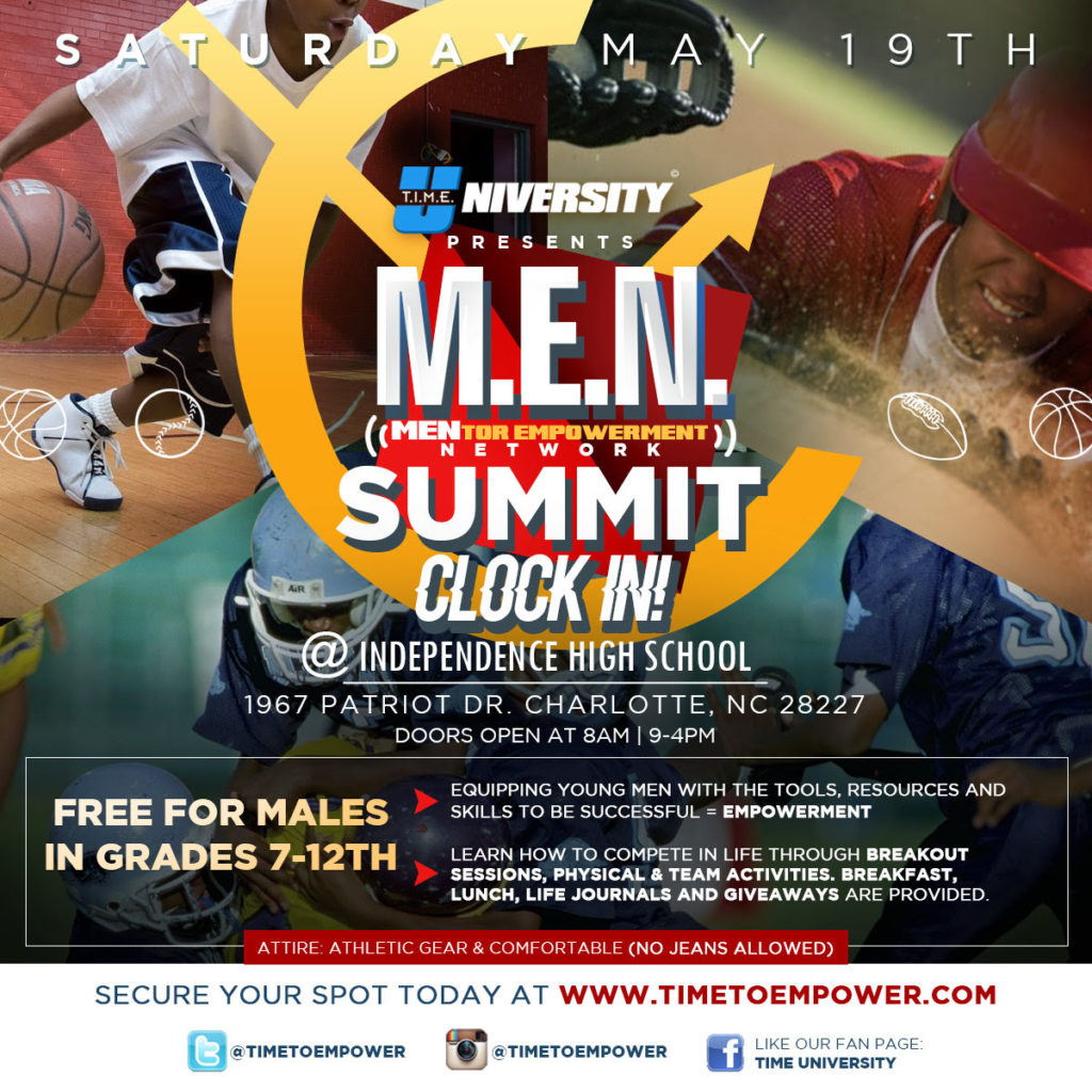 Event: T.I.M.E. University Presents: M.E.N. Summit 2018  (Charlotte, NC)