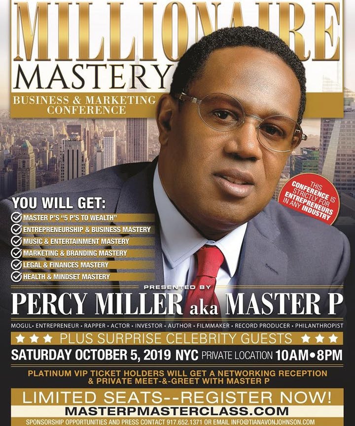 Millionaire Mastery Business & Marketing Conference with Master P